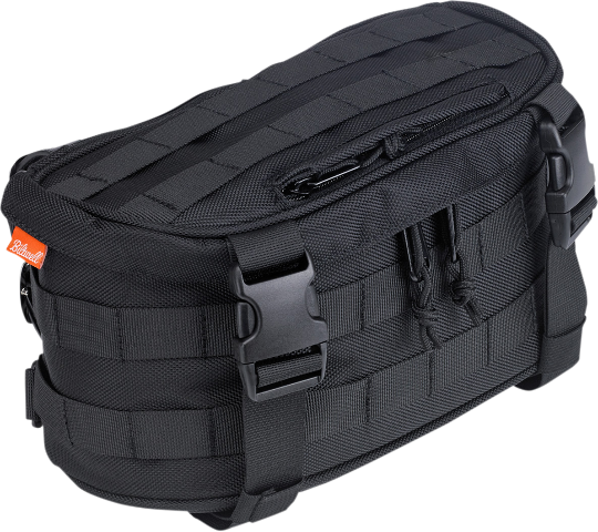 Biltwell Black Textile Exfil-7 Motorcycle Zipper Front Fork Bag Harley Davidson