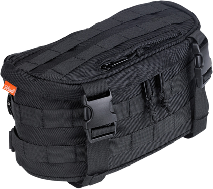Biltwell Black Textile Exfil-7 Motorcycle Zipper Front Fork Bag Harley Davidson