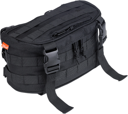 Biltwell Black Textile Exfil-7 Motorcycle Zipper Front Fork Bag Harley Davidson