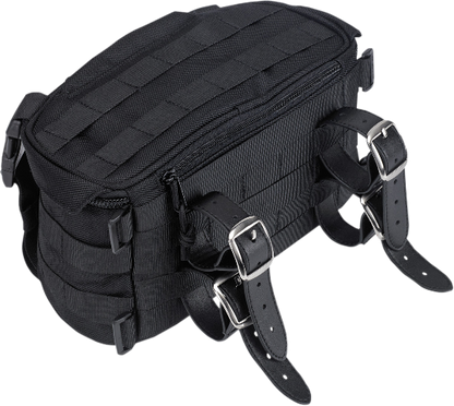Biltwell Black Textile Exfil-7 Motorcycle Zipper Front Fork Bag Harley Davidson