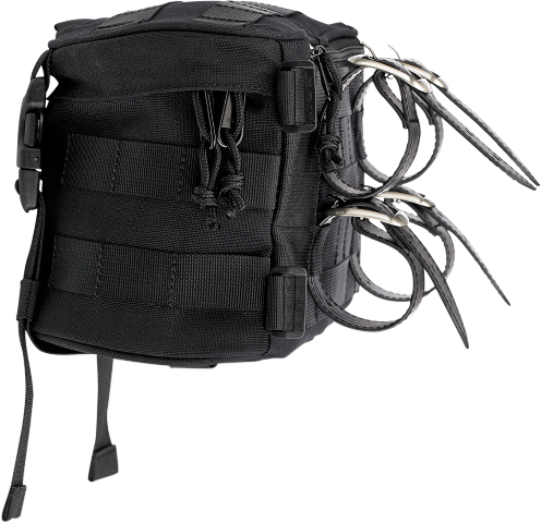 Biltwell Black Textile Exfil-7 Motorcycle Zipper Front Fork Bag Harley Davidson