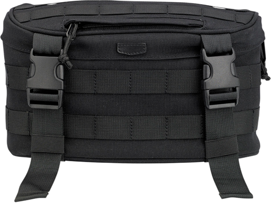 Biltwell Black Textile Exfil-7 Motorcycle Zipper Front Fork Bag Harley Davidson