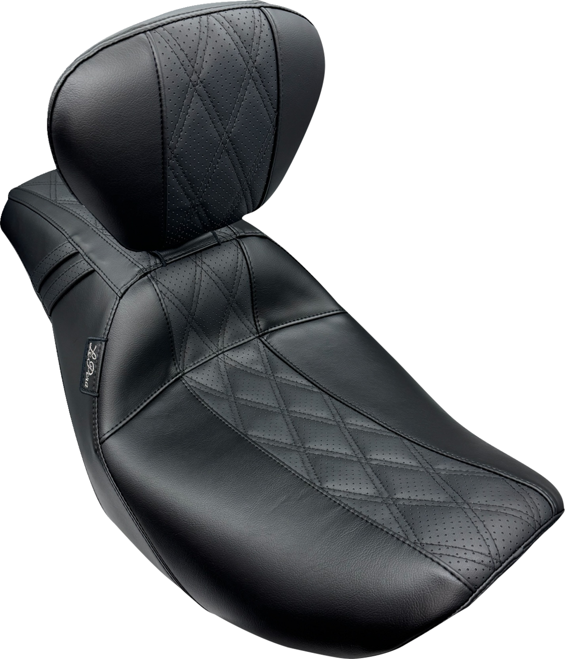 Le Pera Outcast GT2 Diamond Inlay Seat & Backrest fits 2023-2025 Harley Touring
