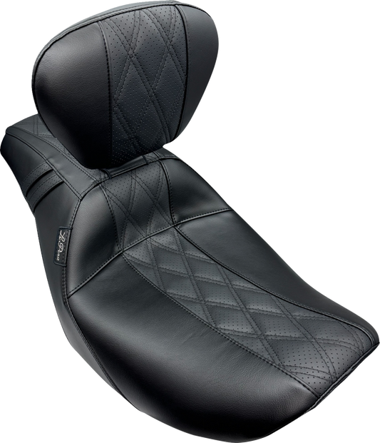 Le Pera Outcast GT2 Diamond Inlay Seat & Backrest fits 2023-2025 Harley Touring