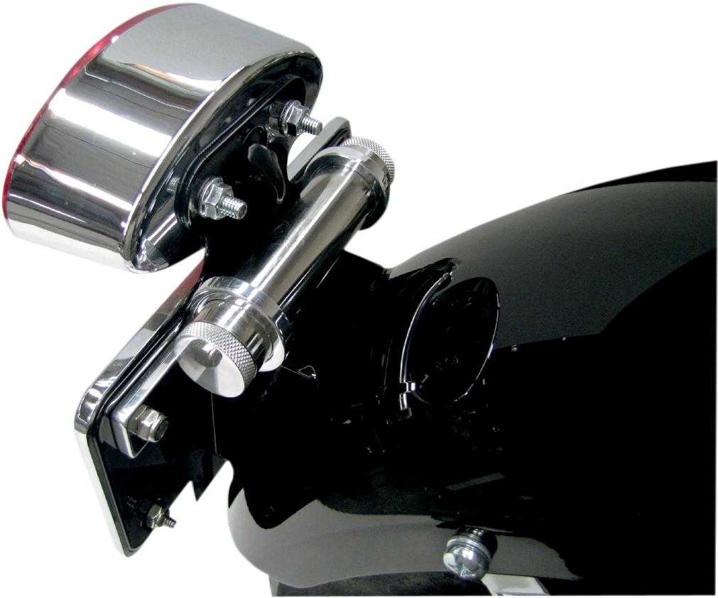 Pro One Chrome 4.5" Laydown Mini Registration Stash Tube fits Harley Davidson