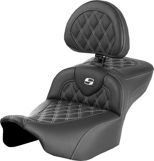 Saddlemen Roadsofa w/ Backrest Gel Seat for 2023-25 Harley Touring Road Glide