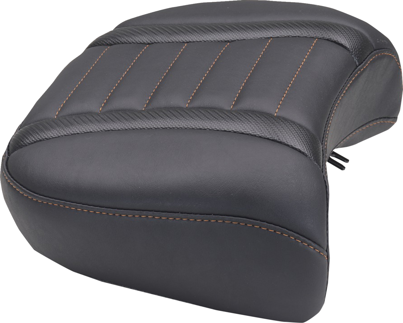 Mustang Orange Stitch Rear Passenger Pillion Seat for 2023-2025 Harley Touring