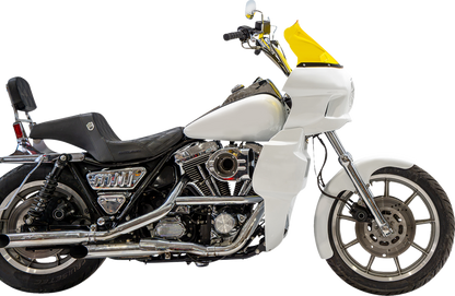 Klock Werks Kolor Flare 12.5" Yellow Windshield fits Saddlemen S-RT Mini Fairing