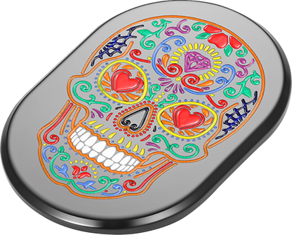 Figurati Sugar Skull Black Right Side Antenna Insert 2009-2023 Harley Touring