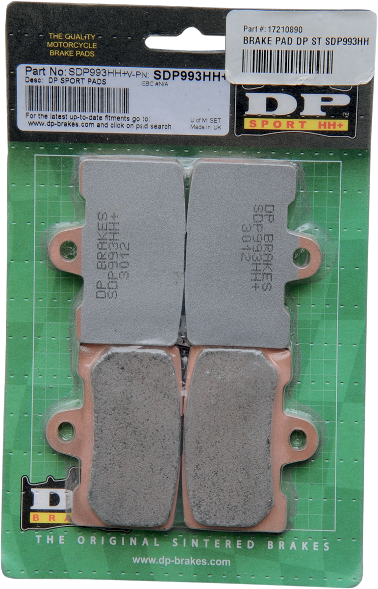 Dp Brakes Sintered Metal Front Brake Pad Set for 2008-2010 Buell 1125CR 1125R