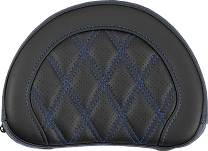 Saddlemen Contour Blue Lattice Sissy Bar Passenger Backrest Pad for Harley