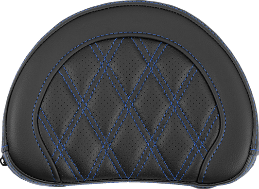 Saddlemen Contour Blue Lattice Sissy Bar Passenger Backrest Pad for Harley