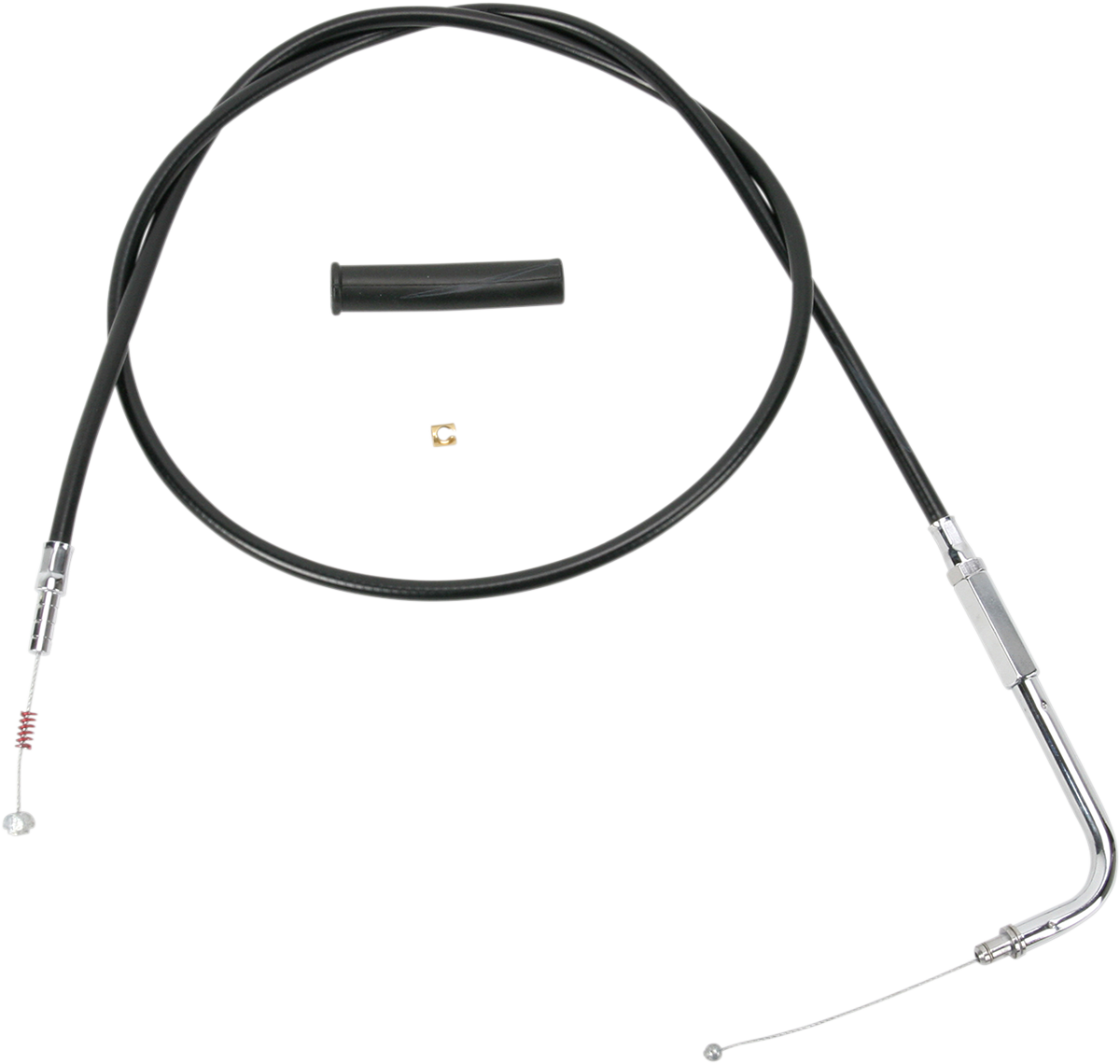 Drag Specialties Black Vinyl 30" Handlebar Idle Cable 07-19 Harley Sportster XLL