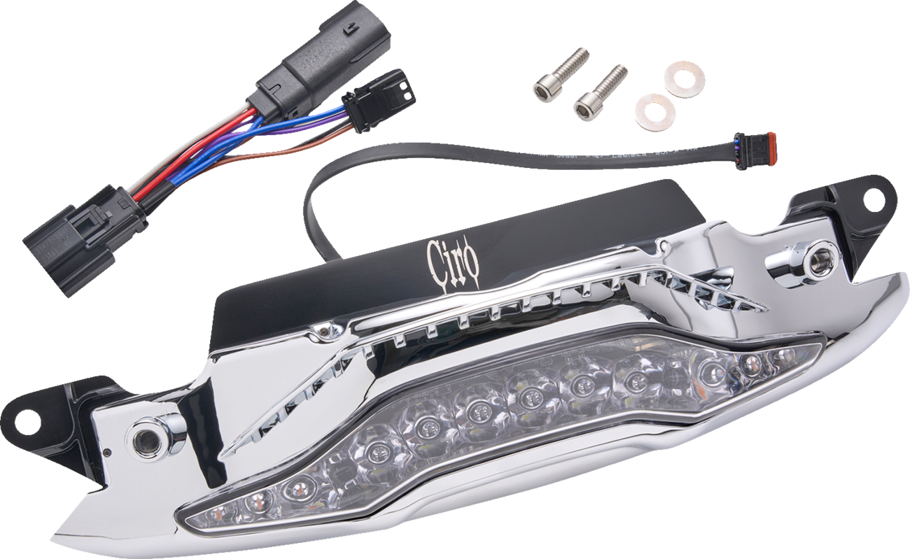Ciro GOAT-E Chrome Fairing Turn Signal Light for 2023-2026 Harley Road Glide