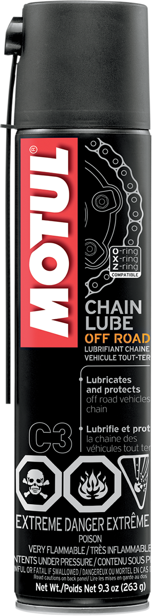 Motul 9.3oz Universal Off-road Dirt Bike Spray on Chain lube Honda KTM Yamaha