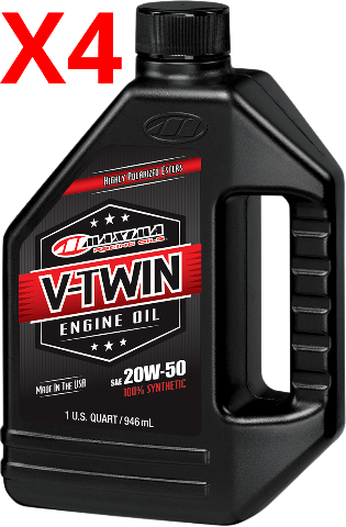 Maxima Complete Synthetic Oil Change Kit for 1999-2017 Harley Big Twin Models