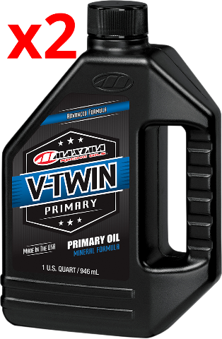Maxima Trans Primary Synthetic Engine Oil Chrome Filter Kit 2017-2022 Harley M8