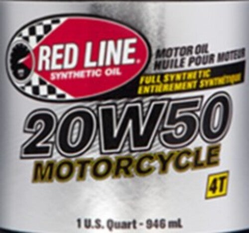 Red Line 1 Quart 20W-50 Synthetic Motor / Engine Oil for Harley Davidson