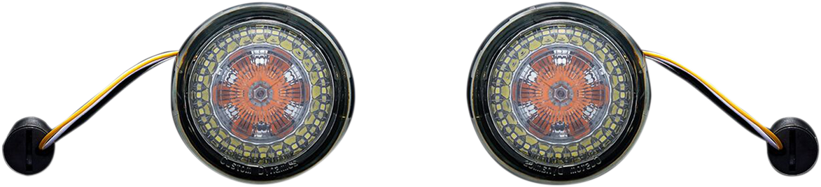Custom Dynamics Probeam Amber White 1157 LED Smoke Lens Front Turn Signals