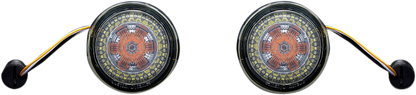 Custom Dynamics Probeam Amber White 1157 LED Smoke Lens Front Turn Signals