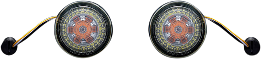 Custom Dynamics Probeam Amber White 1157 LED Smoke Lens Front Turn Signals