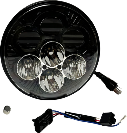 Custom Dynamics Shark Demon 7" Color Changing Headlight for 14-24 Harley Touring