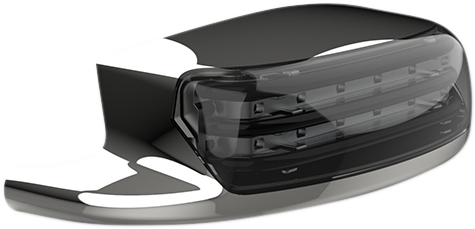 Custom Dynamics Smoke Rear Fender Tip LED Running Light 2009-19 Harley Touring