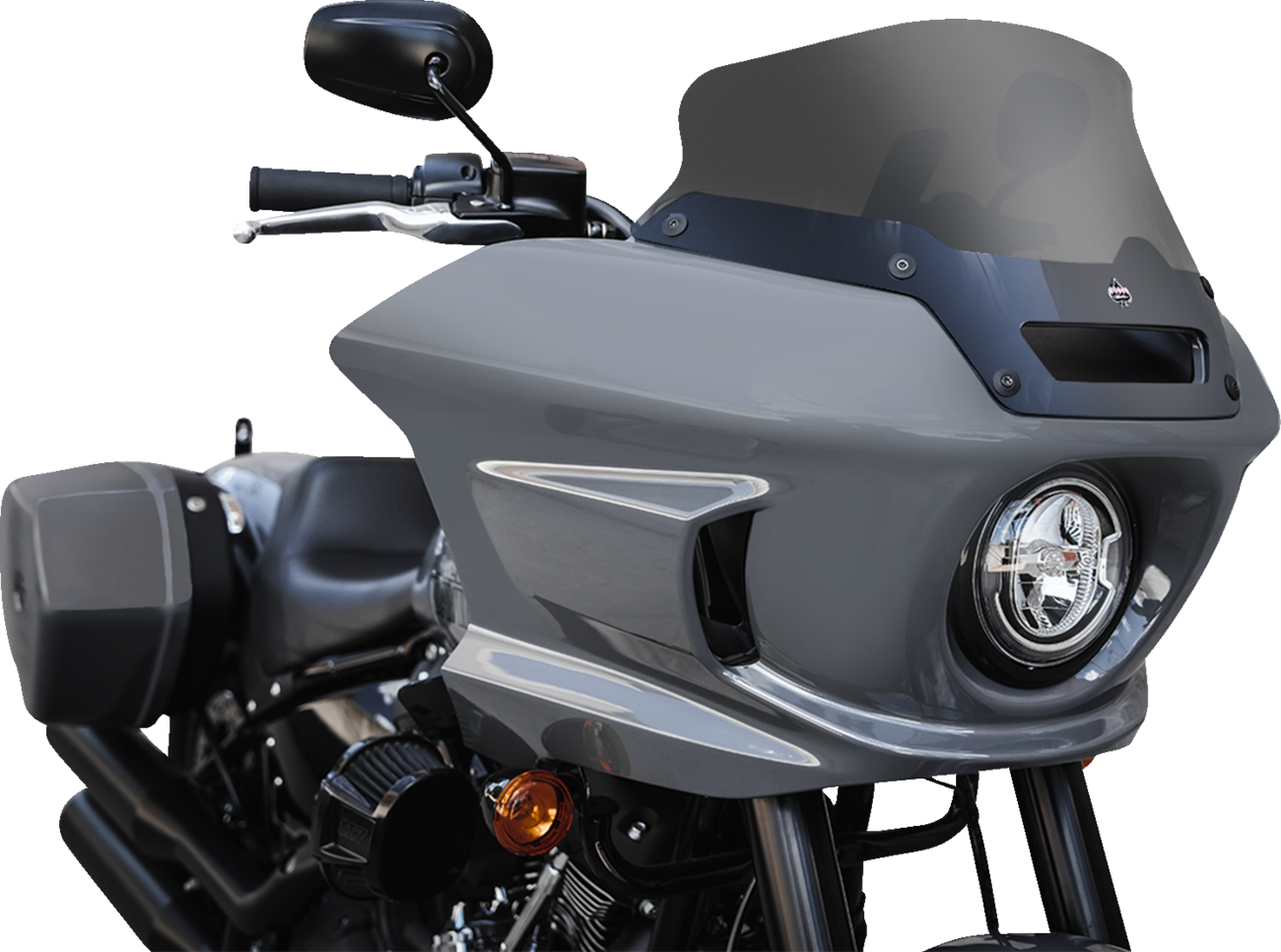 Klock Werks Flare 6" Dark Smoke Windshield for 2022-2024 Harley Low Rider ST