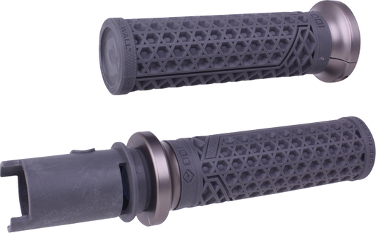 ODI Vans Gray 1" Lock On Handlebar Hand Grips for 2023-25 Harley Touring Softail