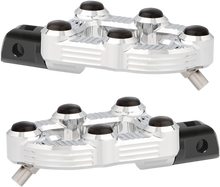 Arlen Ness Chrome MX Billet Aluminum Rubber Driver Footpegs for Harley Indian