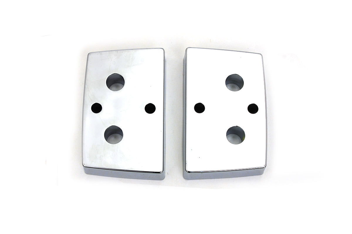 VTwin Chrome Motorcycle Tour Pack Latch Spacers for 1985-2006 Harley Touring FLT