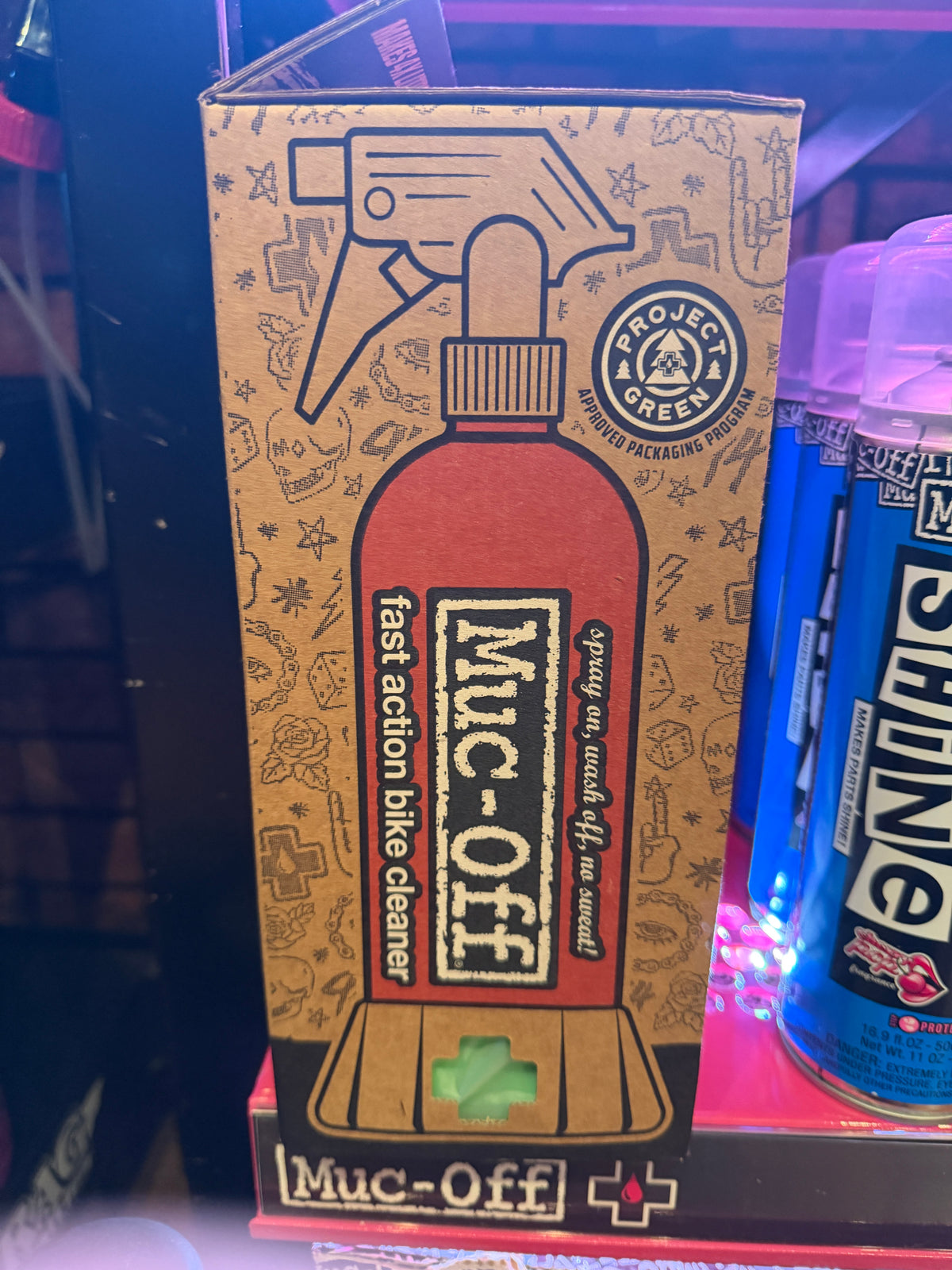 Muc-Off Motorcycle Punk Powder Concentrated Cleaner 4 Pack with Bottle