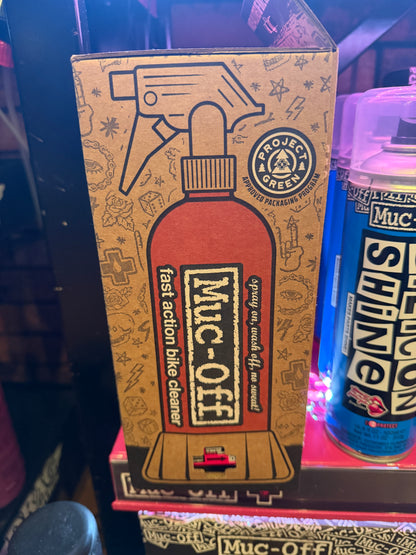Muc-Off Motorcycle Punk Powder Concentrated Cleaner 4 Pack with Bottle