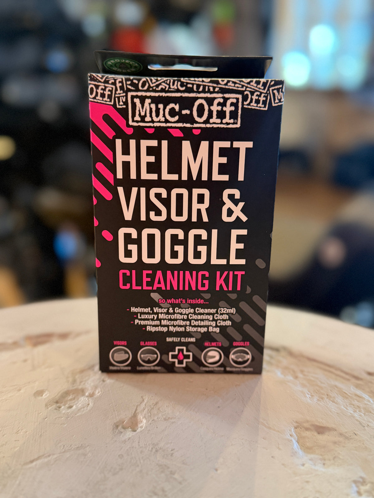 Muc-Off Motorcycle Helmet Visor, Lens & Goggle Cleaning Kit