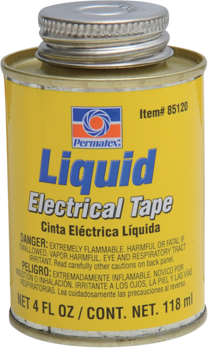 Permatex 4oz Weatherproof Brush Top Can Liquid Electrical Tape for Harley