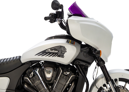 Klock Werks 9" Purple Flare Windshield fits 2025-2026 Indian Powerplus Models