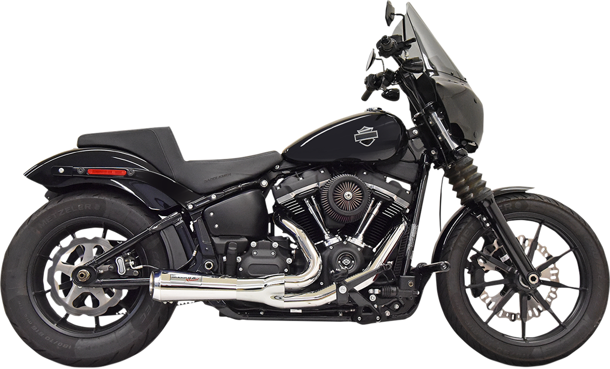 Bassani Ripper Road Rage 2-1 Chrome Exhaust 2018-2021 Harley Softail FXST Slim