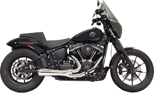 Bassani Ripper Road Rage 2-1 Chrome Exhaust 2018-2021 Harley Softail FXST Slim