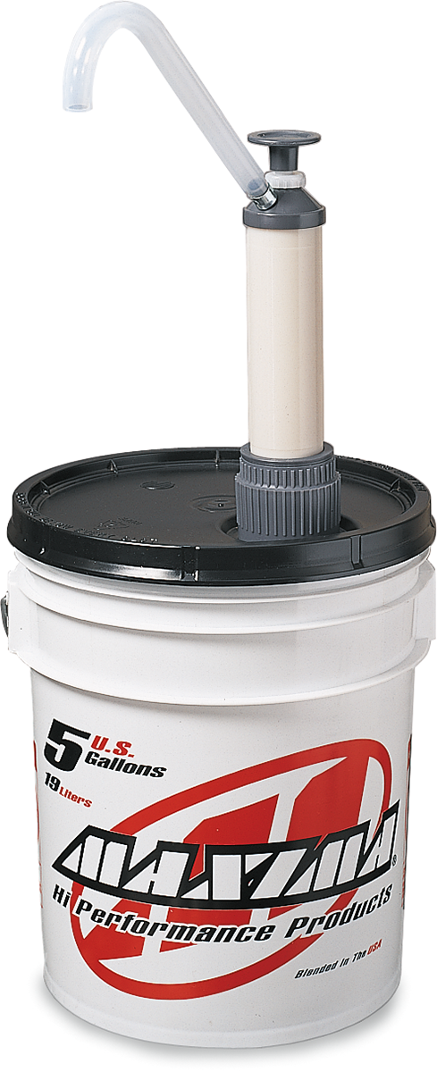 Maxima Racing Universal Motorcycle Off Road UTV 5 Gallon Oil Fuel Pail Hand Pump