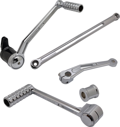 Arlen Ness Chrome SpeedLiner Foot Control Kit for 1999-2024 Harley Touring