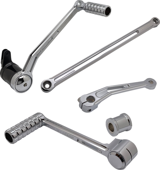 Arlen Ness Chrome SpeedLiner Foot Control Kit for 1999-2024 Harley Touring
