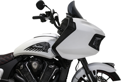 Klock Werks Flare 11" Dark Smoke Fairing Windshield 2020-21 Indian Challenger