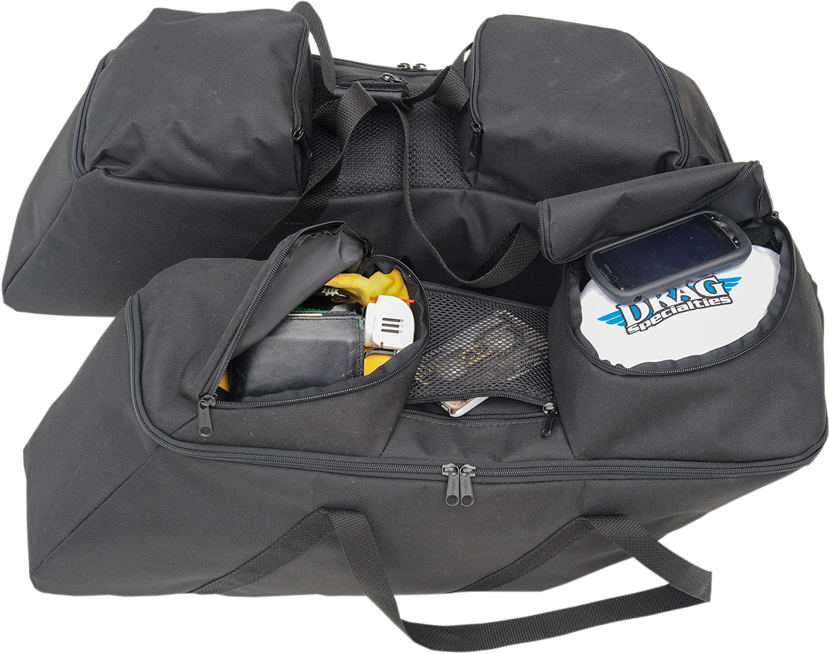 Drag Specialties Black Rear Saddlebag Liner Kit 2014-22 Harley Touring FLHX FLHR