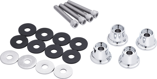 Ciro Chrome 1/2" Luggage Tour Rack Lift Kit fits Harley Davidson Motorcycles