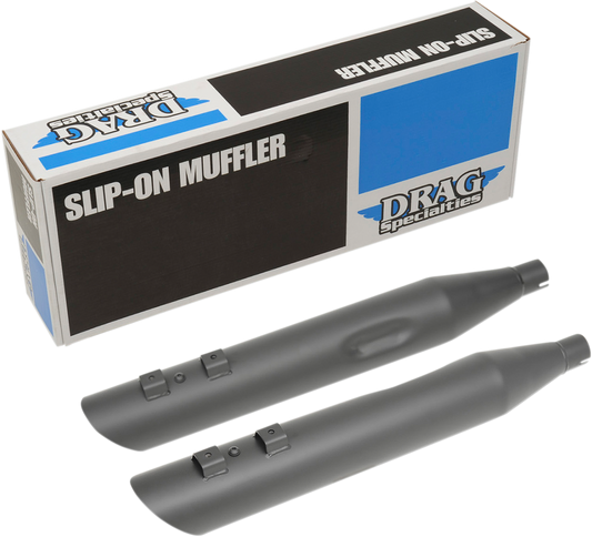 Drag Specialties 4" Slashdown Exhaust Slipon Mufflers 1995-2016 Harley Touring