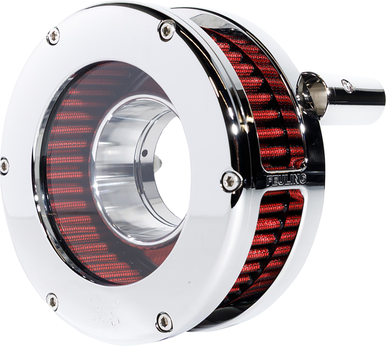 Feuling BA Slim Clear Chrome Air Filter Kit fits 1999-2017 Harley Touring Dyna