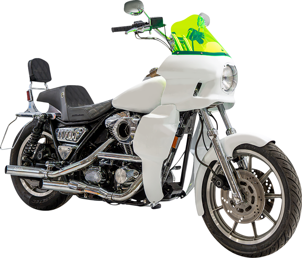 Klock Werks Flare 12.5" Green Ice Windshield fits Saddlemen S-RT Mini Fairing