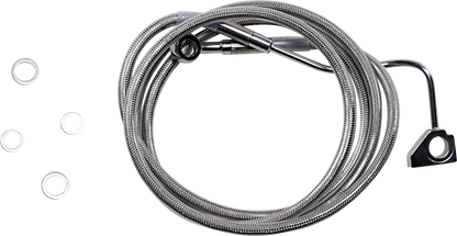 Drag Specialties Stainless Steel Upper +10 ABS Brake Line 2014-22 Harley Touring
