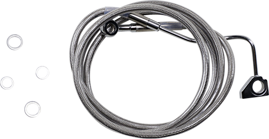 Drag Specialties Stainless Steel Upper +10 ABS Brake Line 2014-22 Harley Touring