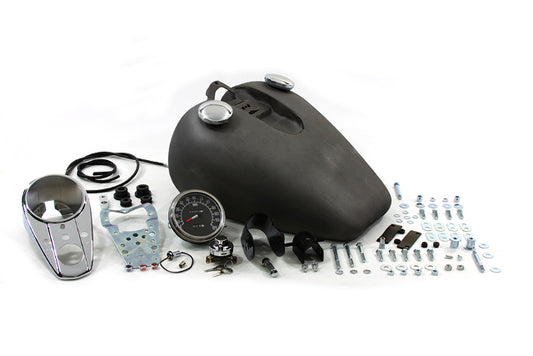 Vtwin Bobbed 3.2 Gallon Bolt On Gas Fuel Tank Kit1952-1978 Harley Sportster XL